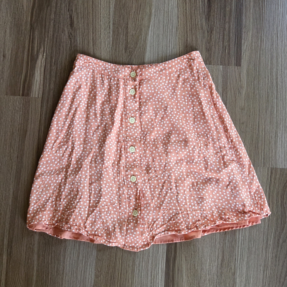 GAP Coral Polka Dot Skirt